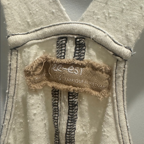 Free People Ace Romper in Cream - Picture 4 of 5